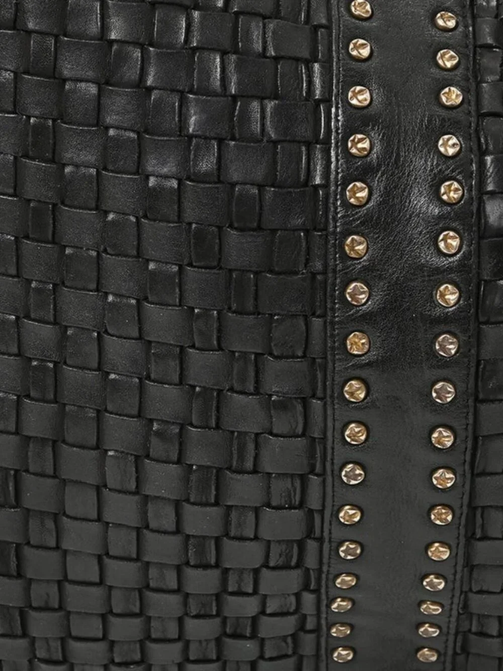 Artisan Woven Leather Hobo Bag